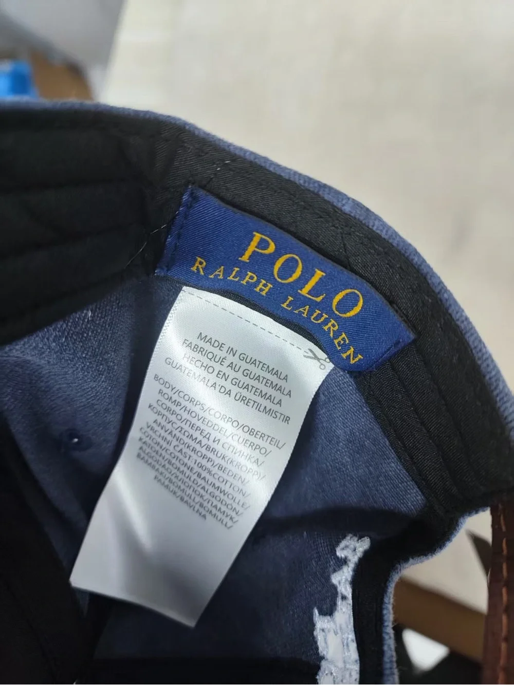 Polo by Ralph Lauren Blue Washed Baseball Cap with Polo Bear Embroidery